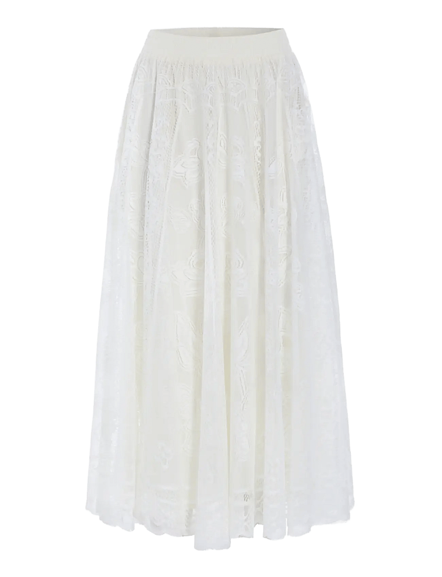 Hunkøn - Stine Skirt - maxikjolar - off white - 1