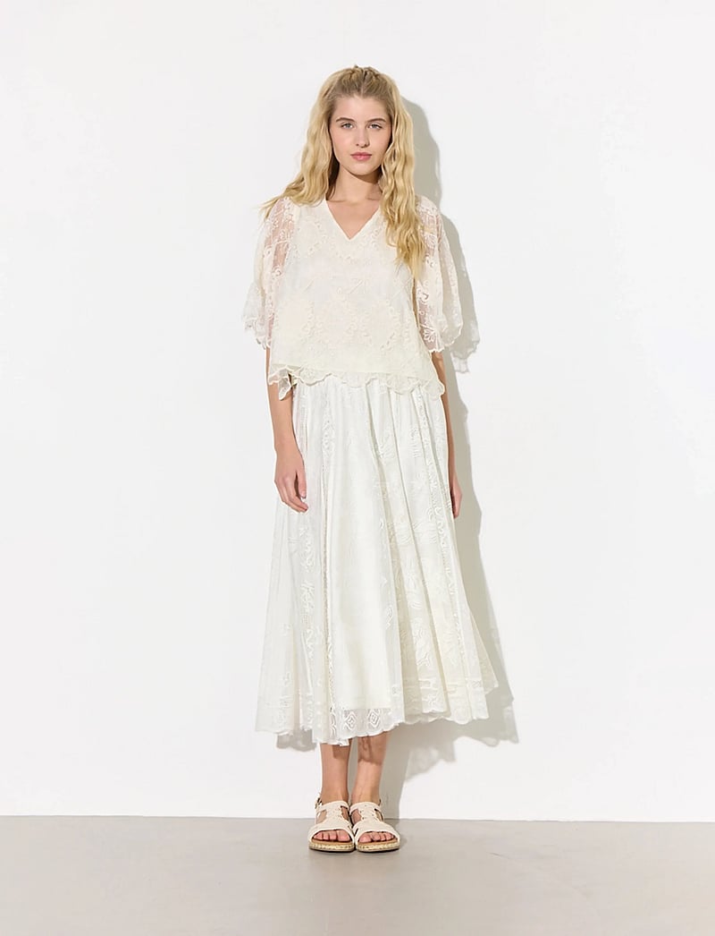 Hunkøn - Stine Skirt - maksiseelikud - off white - 0