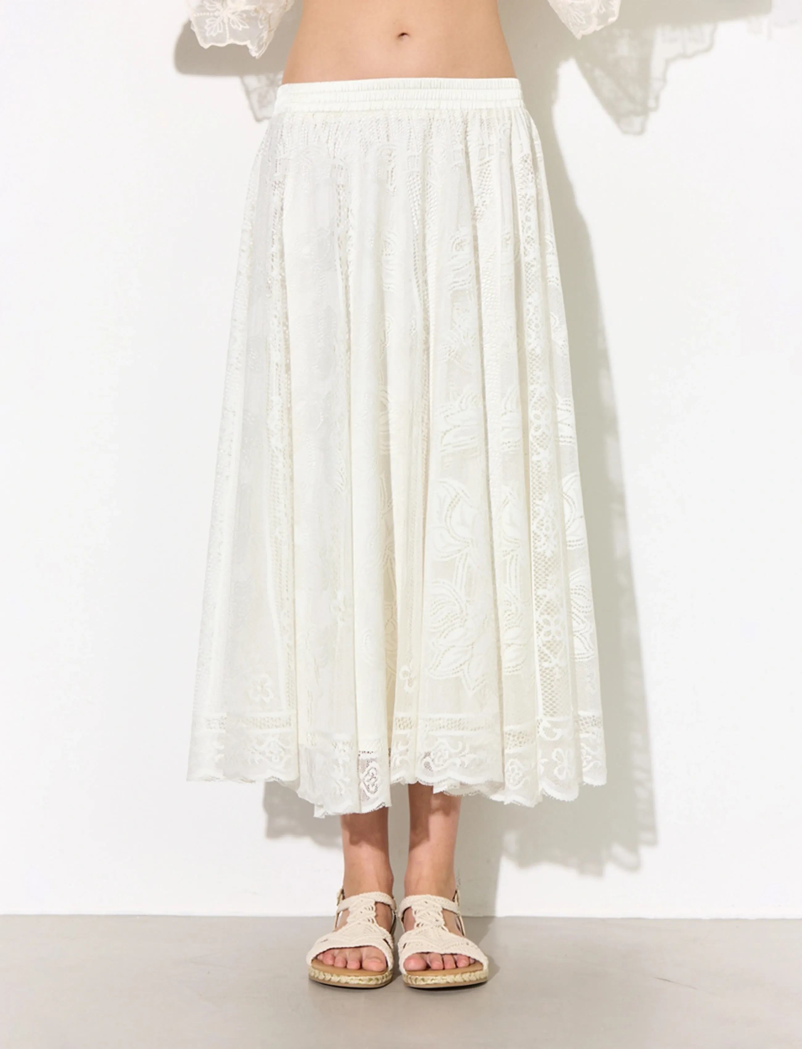 Hunkøn - Stine Skirt - maxikjolar - off white - 3