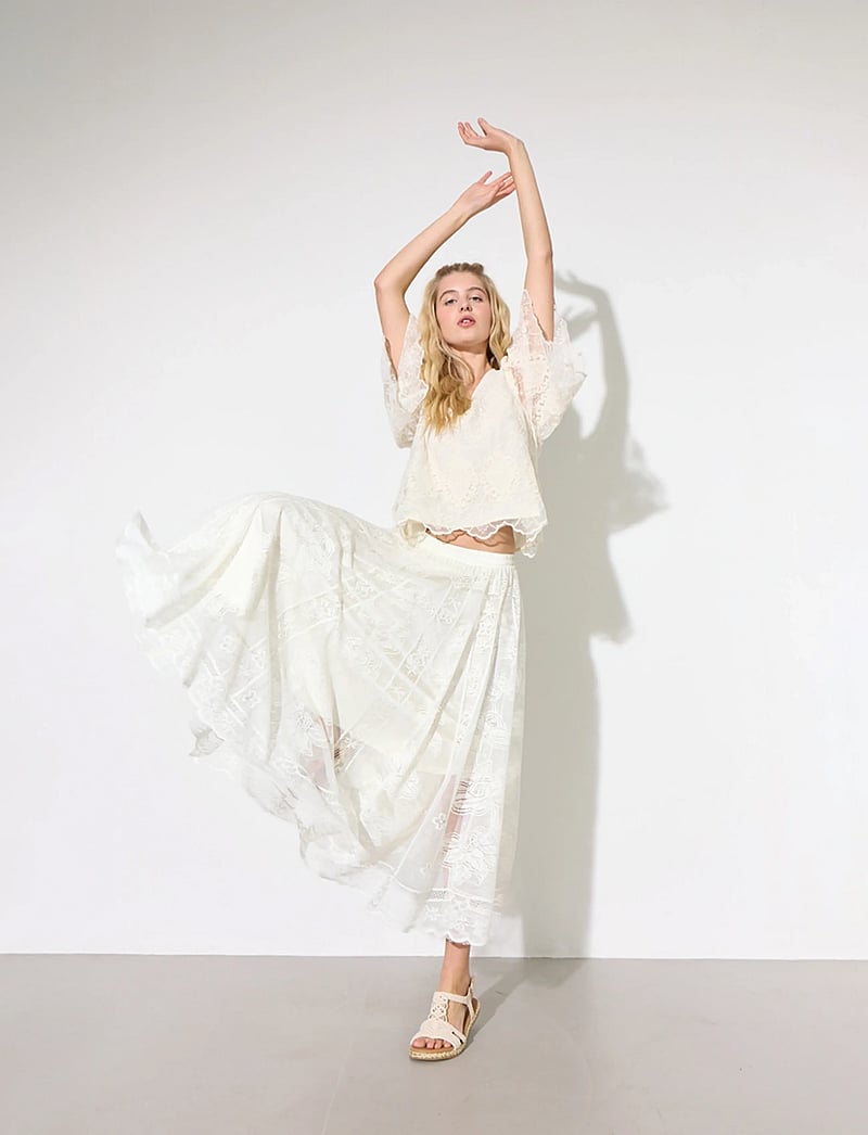 Hunkøn - Stine Skirt - maksiseelikud - off white - 5