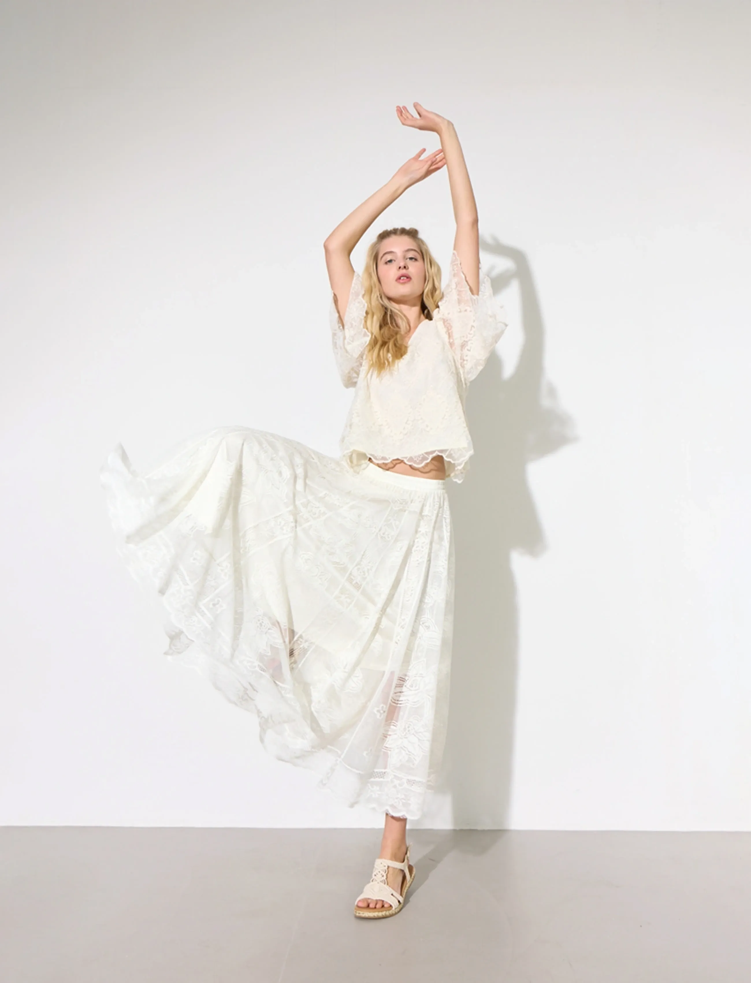 Hunkøn - Stine Skirt - maxikjolar - off white - 5