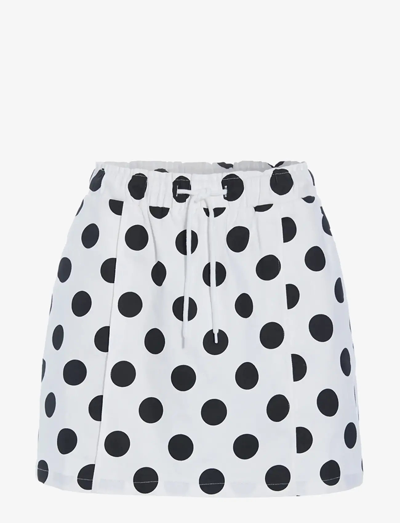 Hunkøn - Divina Skirt - kurze röcke - white w/ dots - 1