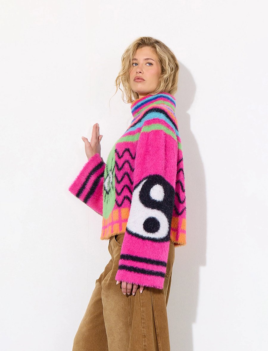 Hunkøn - Kitti Knit Blouse - rollkragenpullover - green eye - 3