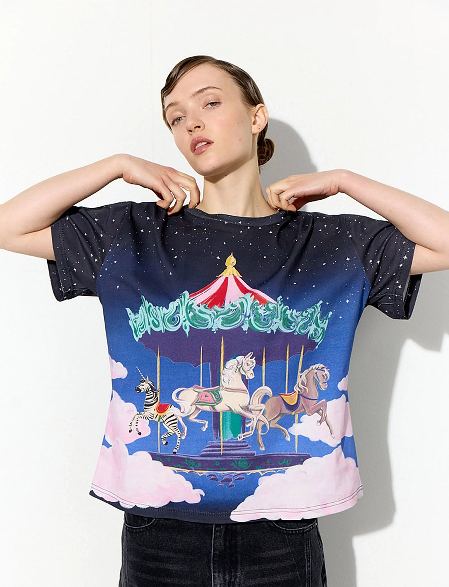 Hunkøn - Fable T-shirt - t-shirts - dream fairground art print - 0