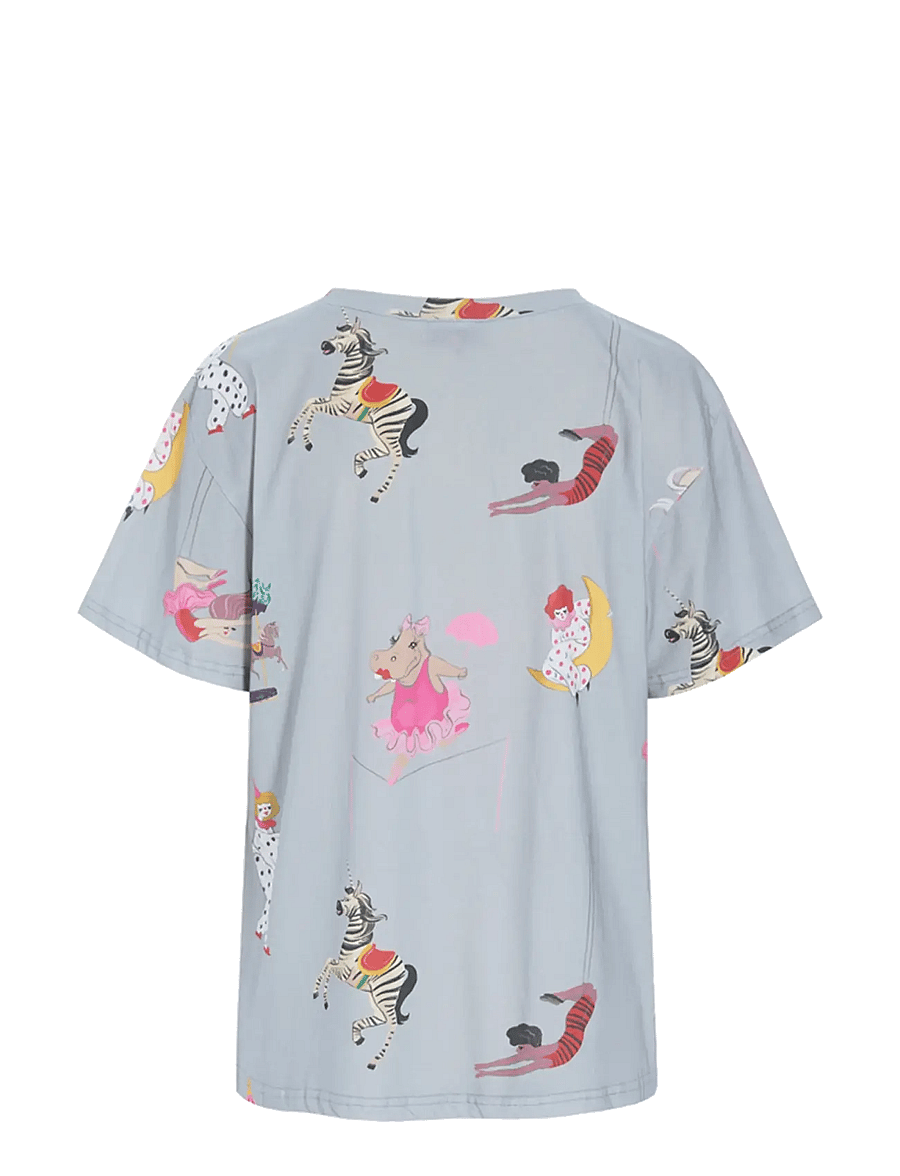 Hunkøn - Mirage T-shirt - t-shirts - grey showstopper art print - 2