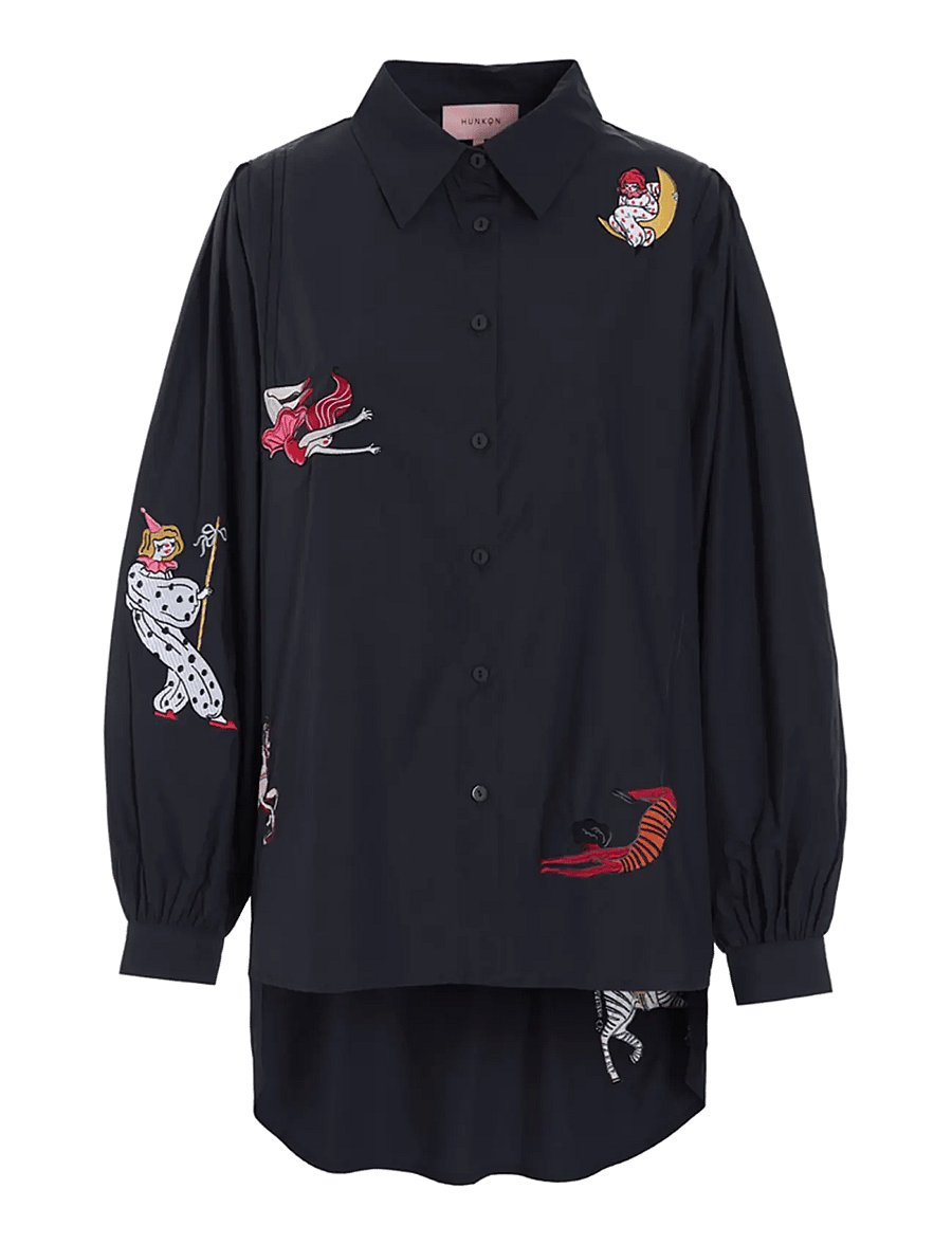 Hunkøn - Sasha Shirt - langærmede skjorter - black - 1