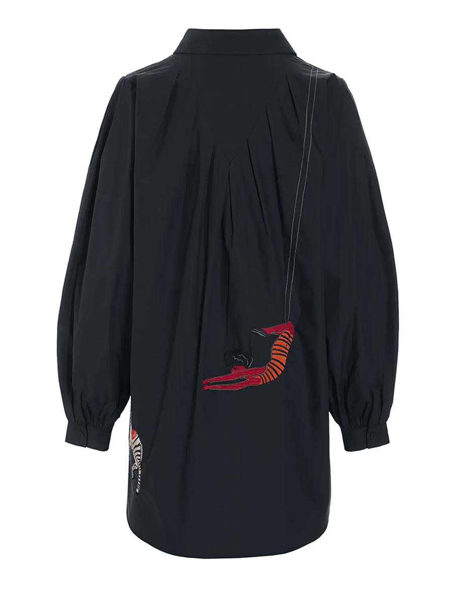 Hunkøn - Sasha Shirt - langærmede skjorter - black - 2