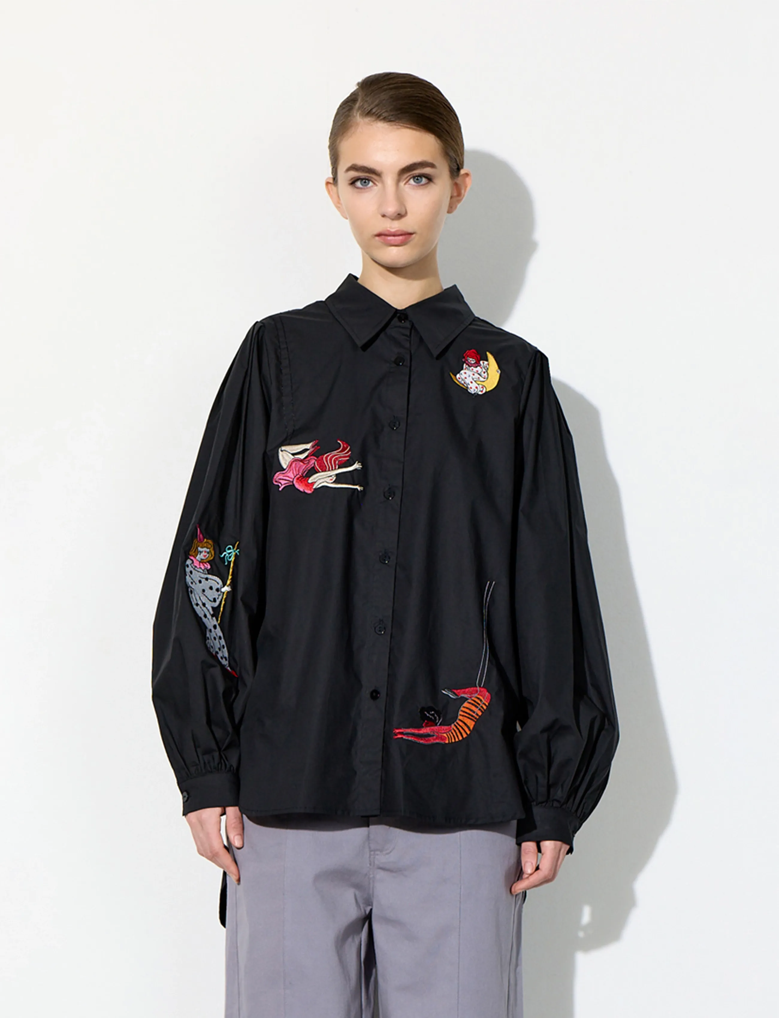 Hunkøn Sasha Shirt - Skjorter - BLACK / black