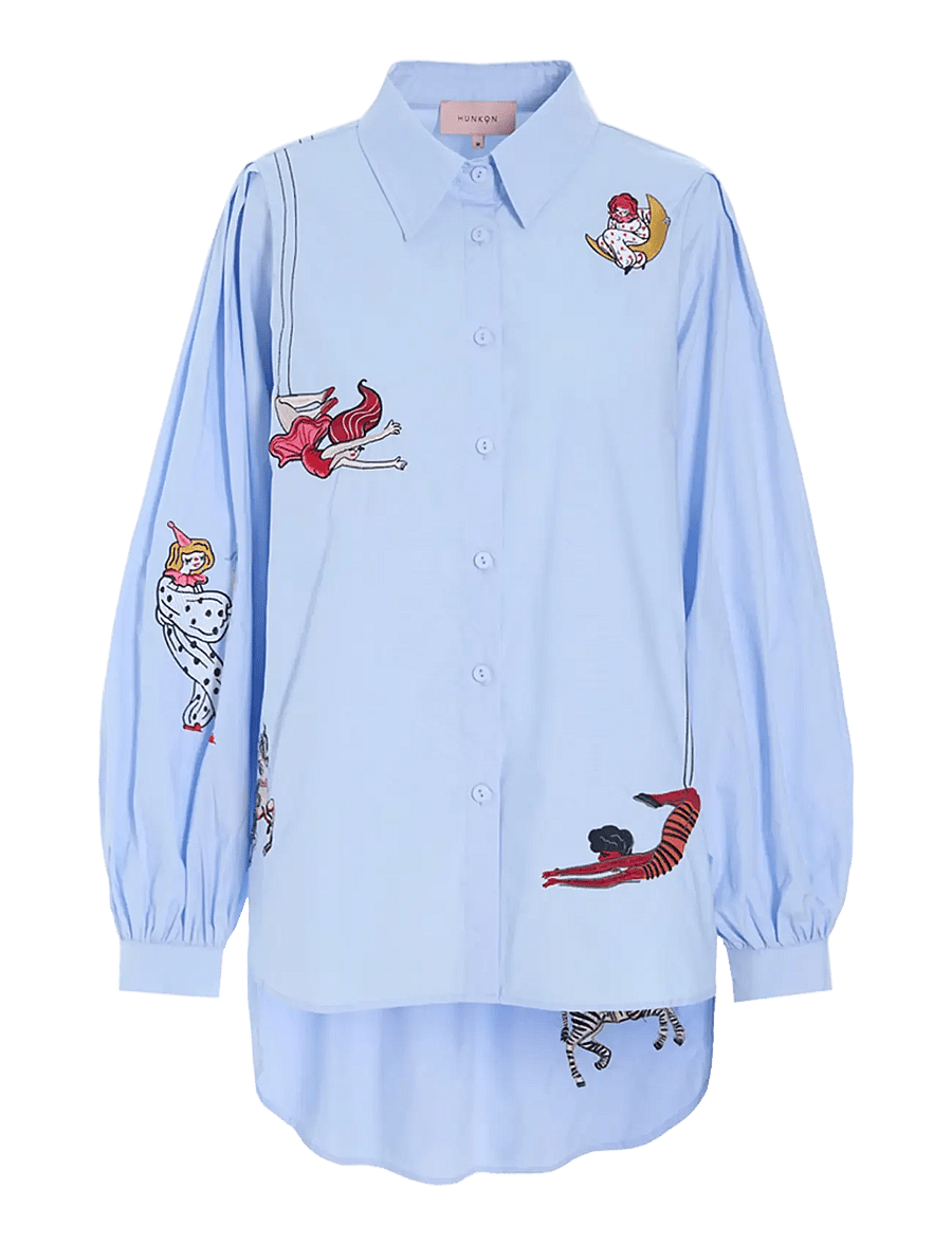 Hunkøn - Sasha Shirt - pikkade varrukatega särgid - light blue - 1
