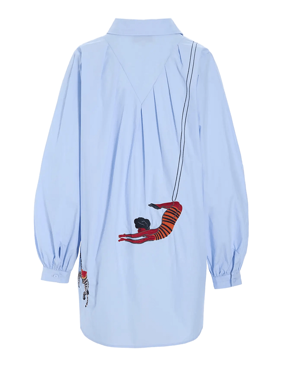Hunkøn - Sasha Shirt - pikkade varrukatega särgid - light blue - 2
