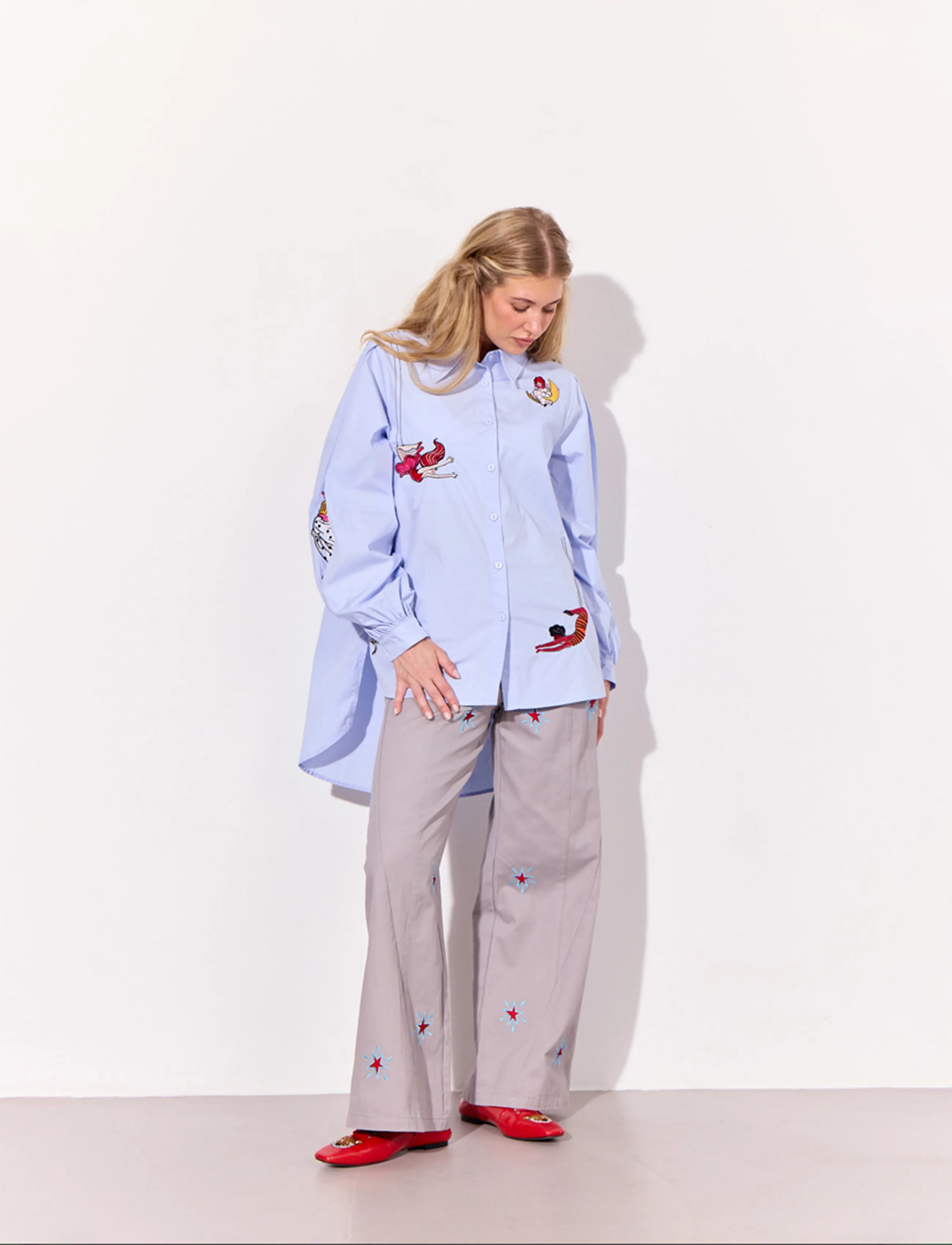 Hunkøn - Sasha Shirt - pikkade varrukatega särgid - light blue - 3