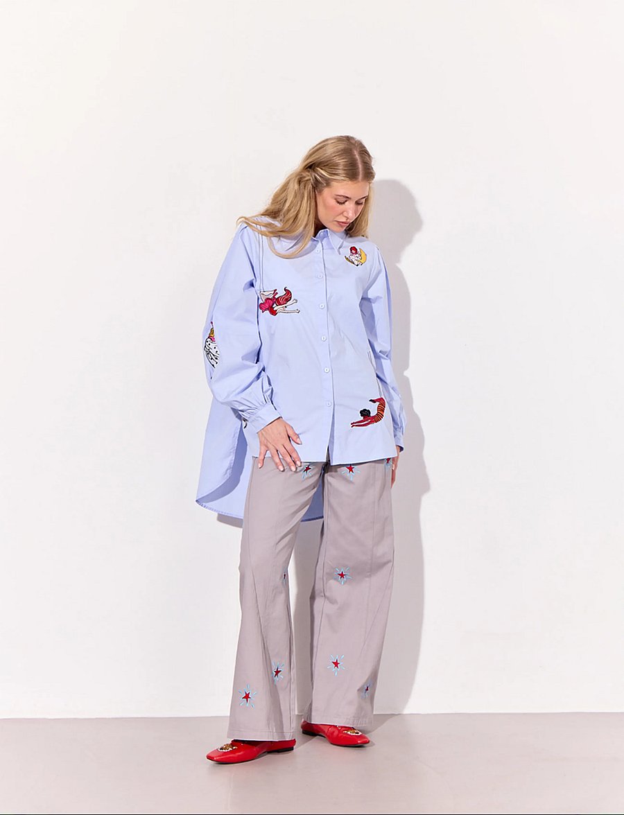 Hunkøn - Sasha Shirt - pikkade varrukatega särgid - light blue - 3