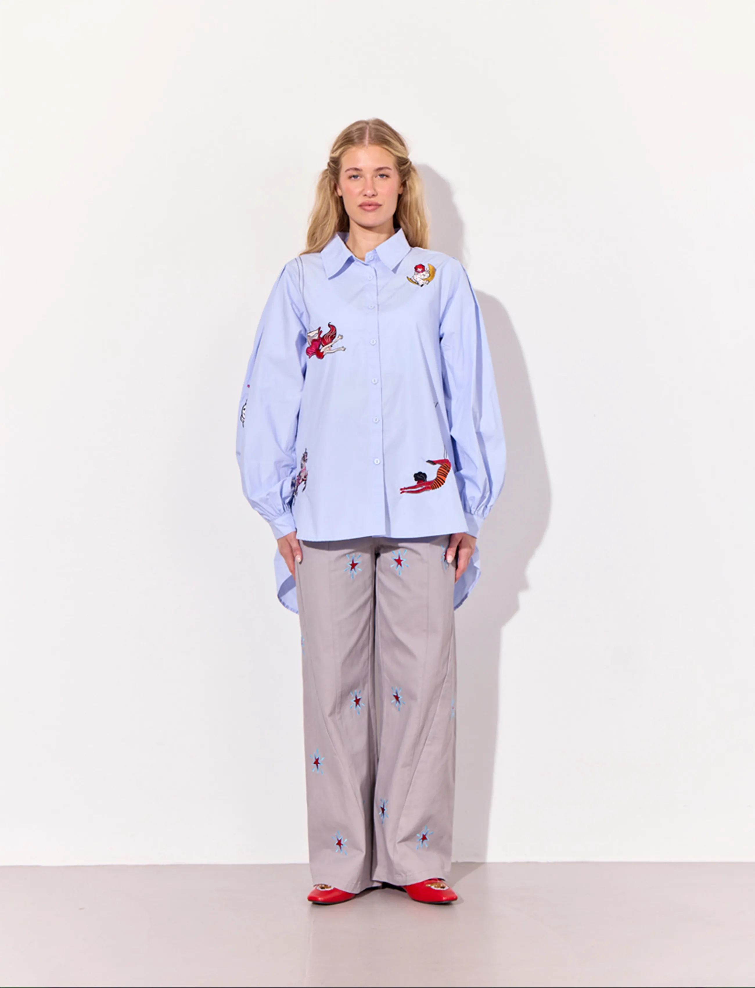 Hunkøn - Sasha Shirt - pikkade varrukatega särgid - light blue - 4