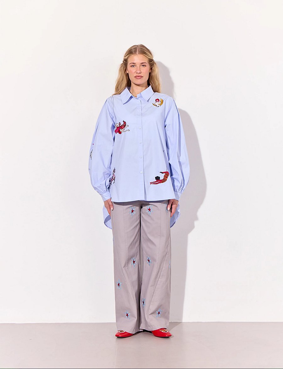 Hunkøn - Sasha Shirt - pikkade varrukatega särgid - light blue - 4