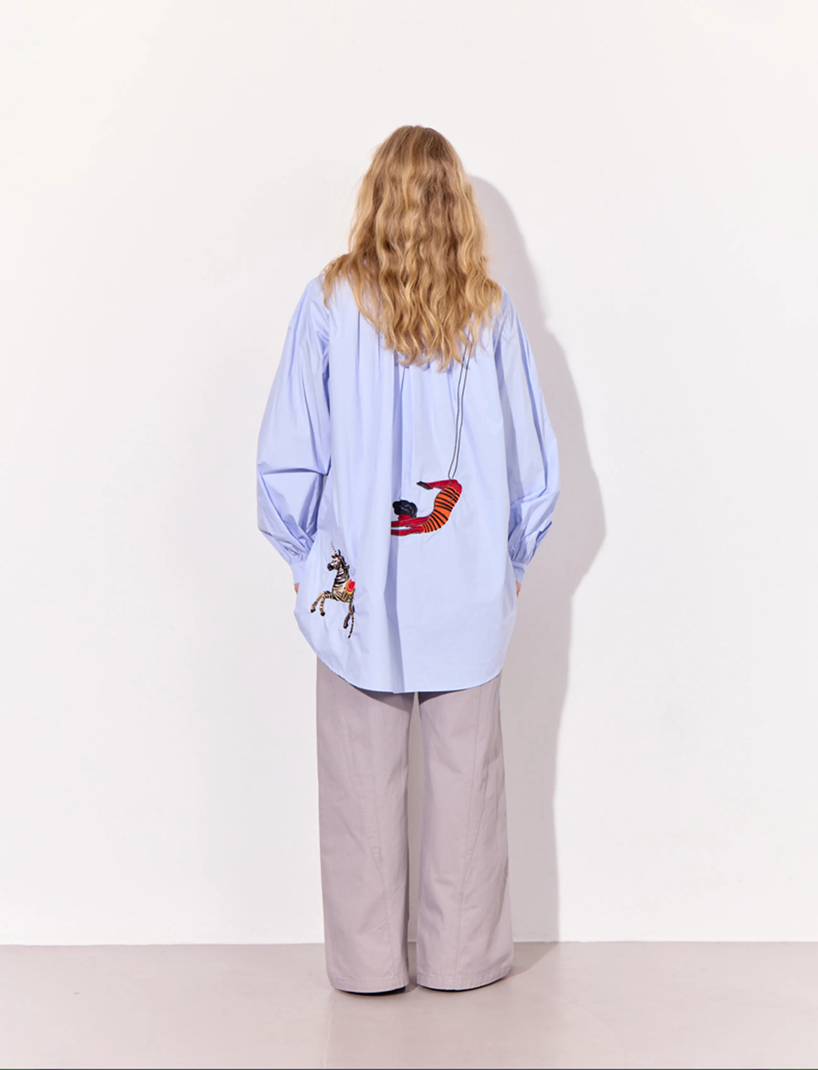 Hunkøn - Sasha Shirt - pikkade varrukatega särgid - light blue - 5