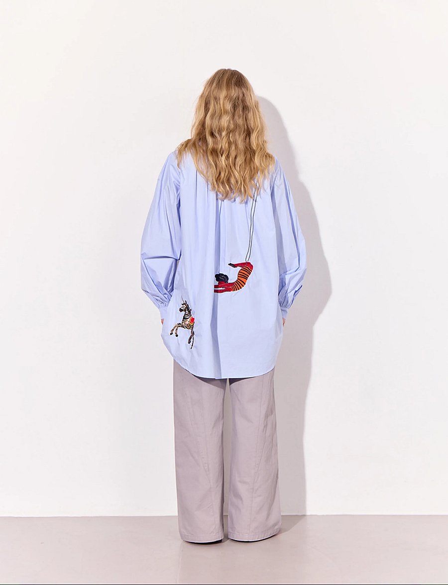 Hunkøn - Sasha Shirt - pikkade varrukatega särgid - light blue - 5
