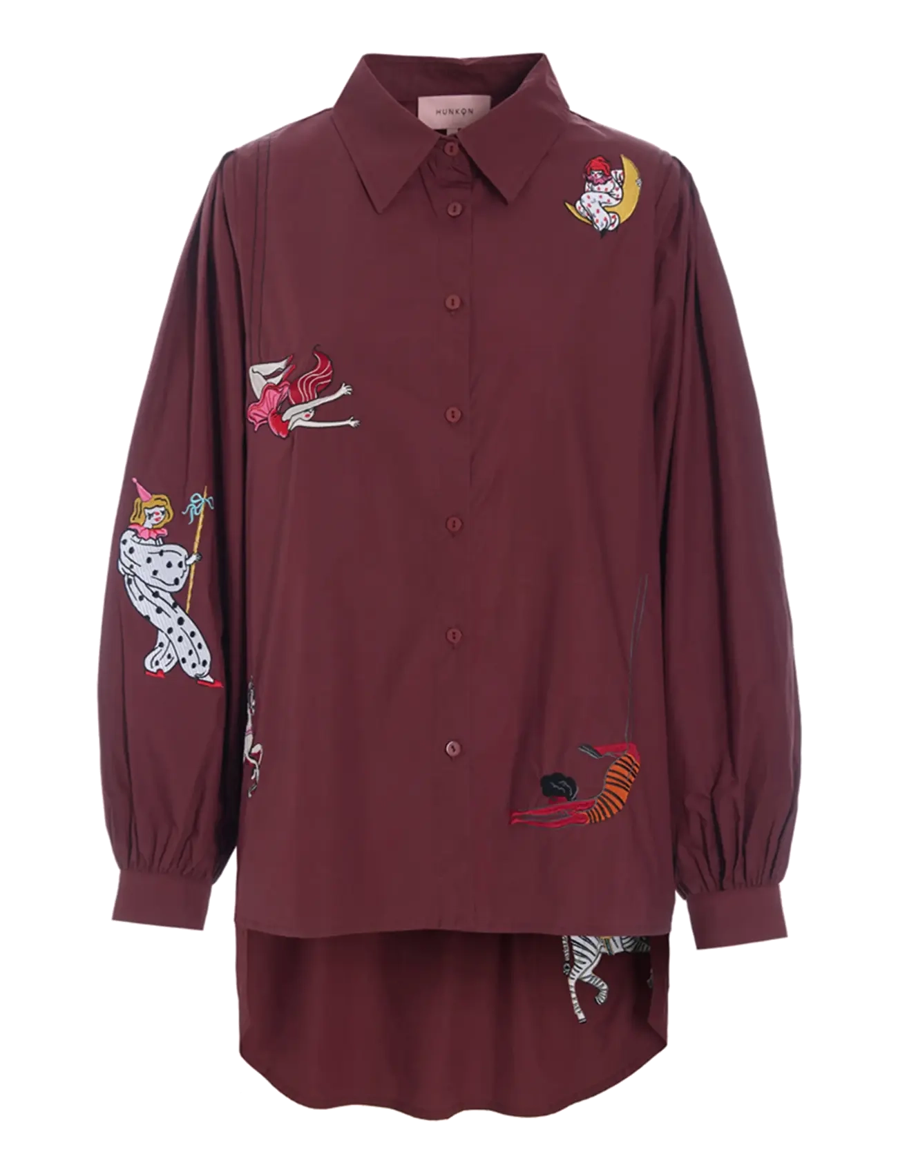 Hunkøn Sasha Shirt - Inspiration - OXBLOOD / burgundy