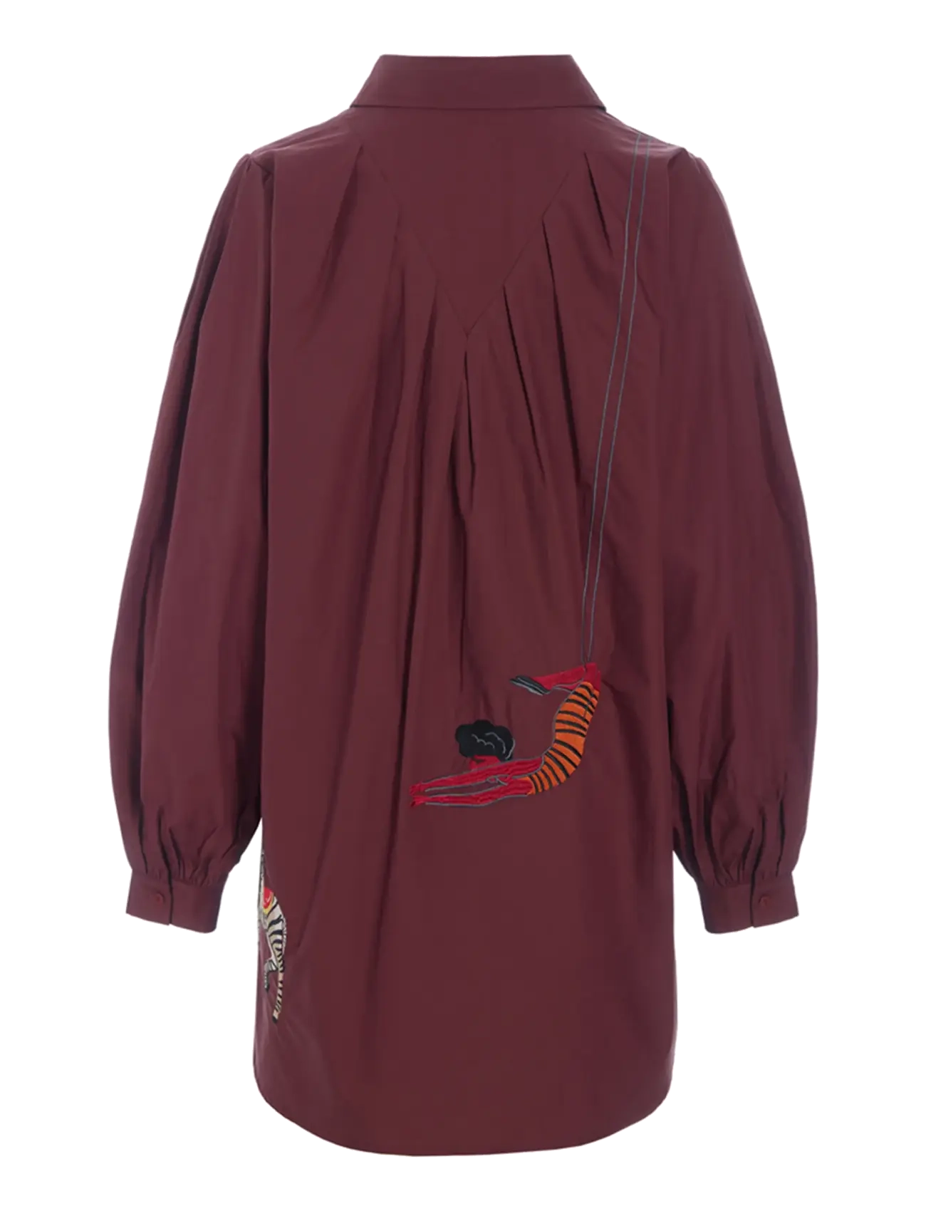 Hunkøn - Sasha Shirt - long-sleeved shirts - oxblood - 2