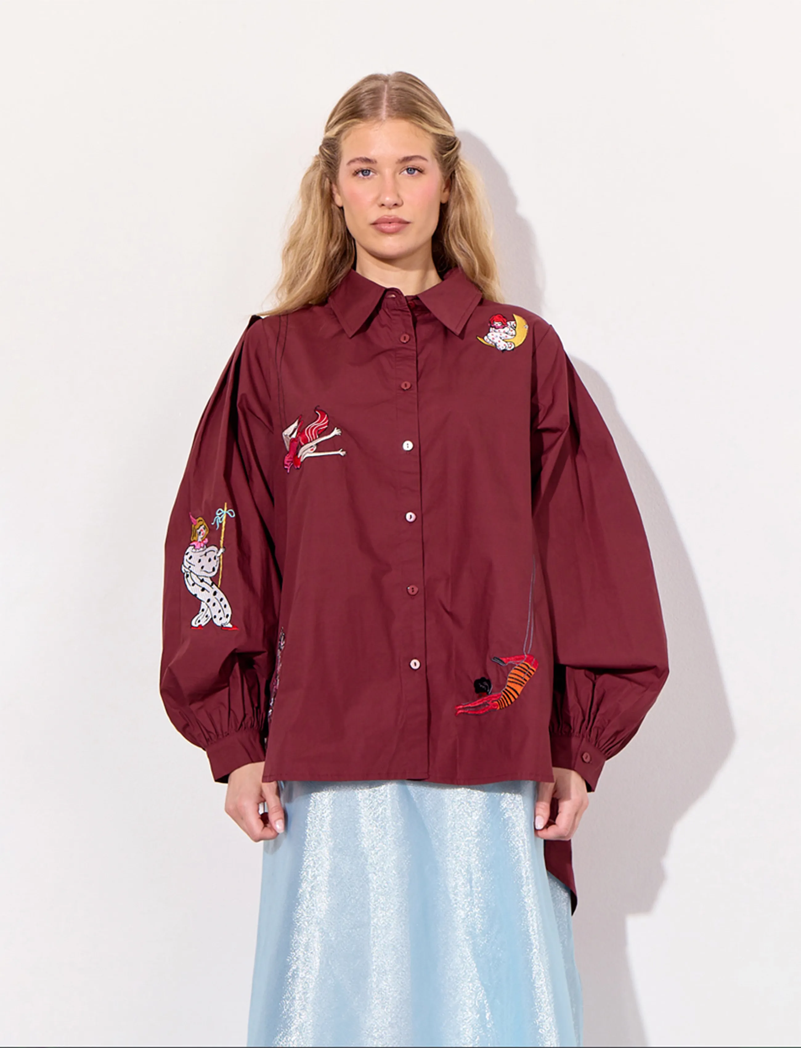 Hunkøn Sasha Shirt - Hemden - OXBLOOD / burgundy