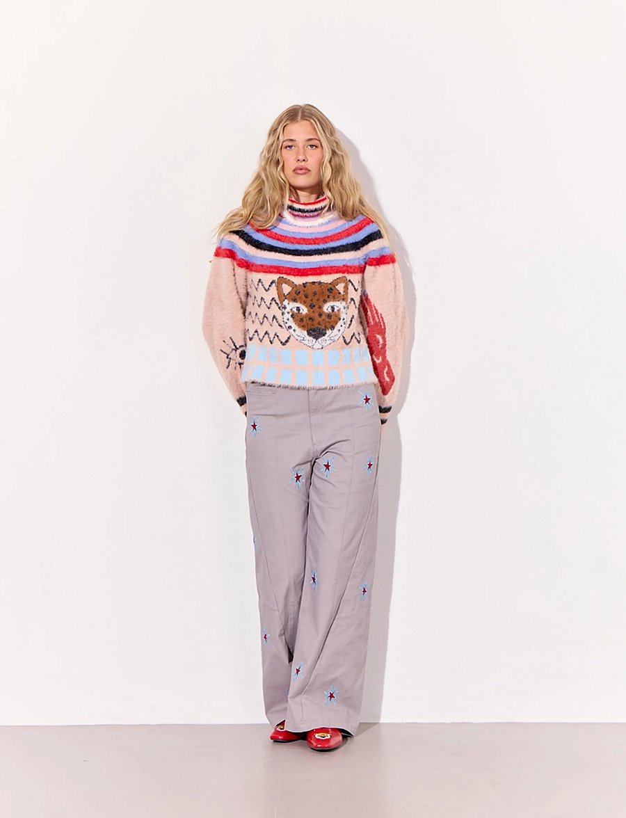 Hunkøn - Electra Trousers - laia säärega püksid - grey - 5