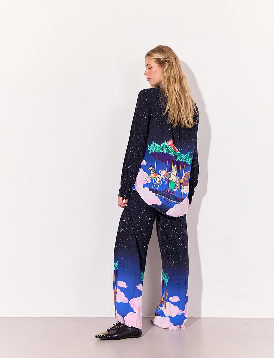 Hunkøn - Calista Shirt - langärmlige hemden - dream fairground art print - 4