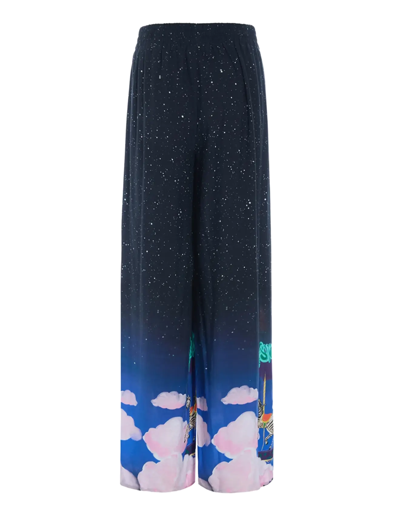 Hunkøn - Calista Trousers - wide leg trousers - dream fairground art print - 2