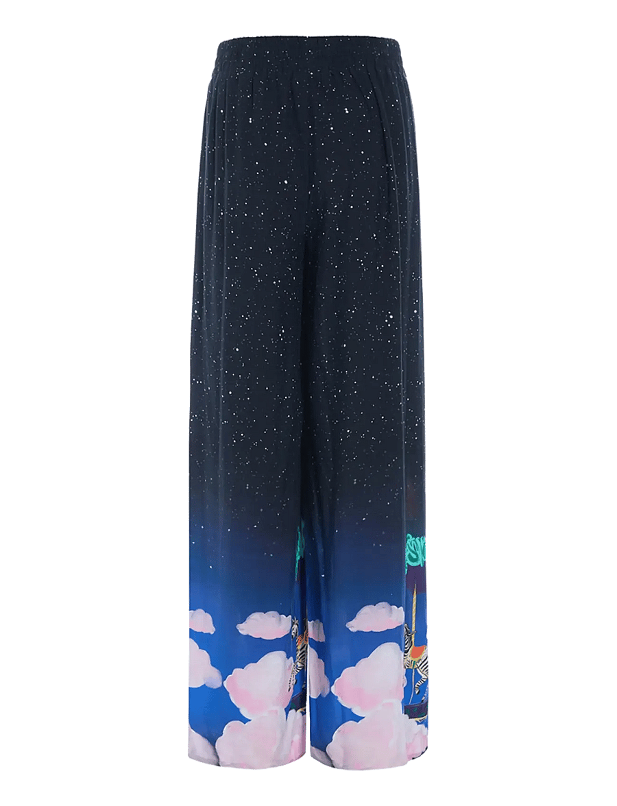 Hunkøn - Calista Trousers - bukser med brede ben - dream fairground art print - 2