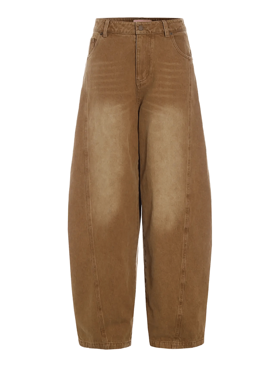 Hunkøn - Renata Barrel Jeans - brown - 1