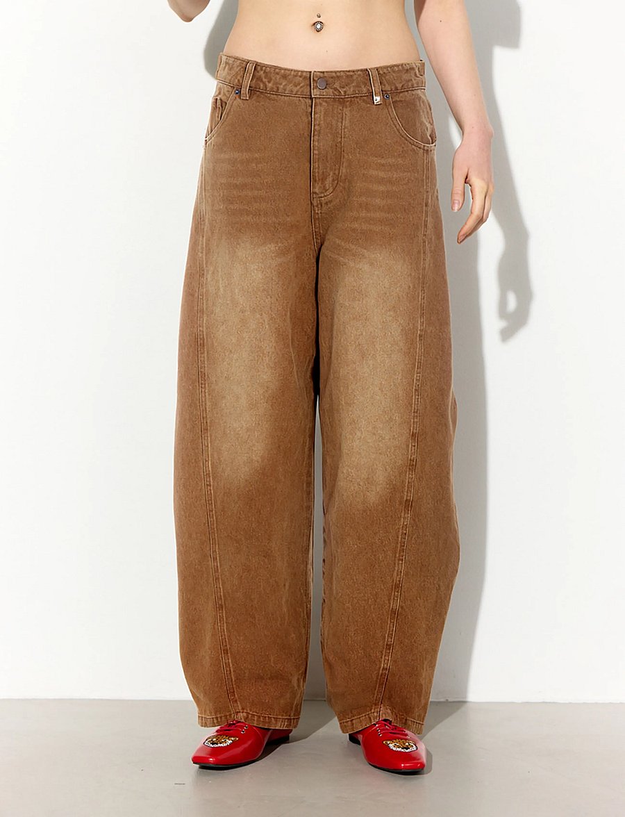 Hunkøn - Renata Barrel Jeans - brown - 0