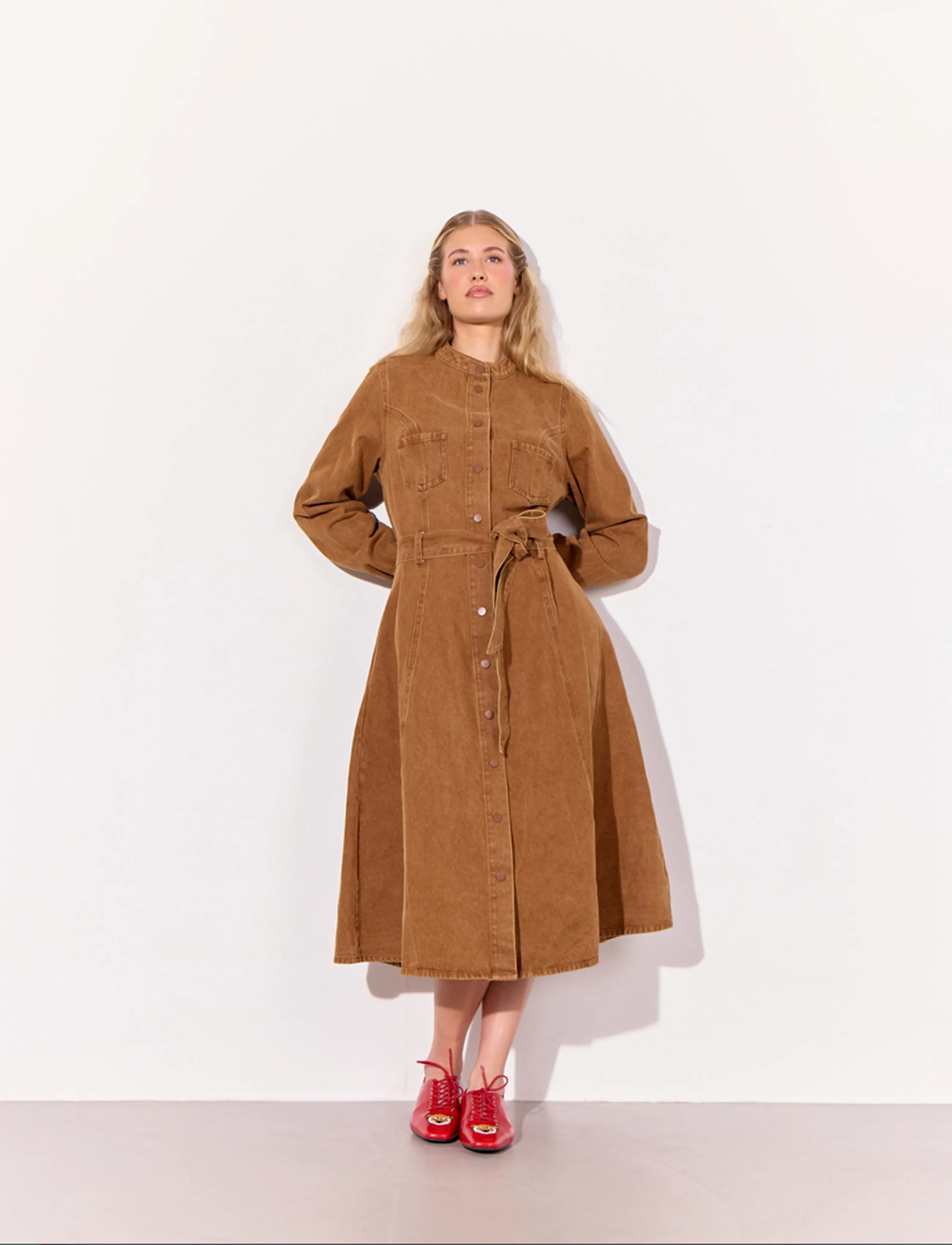 Hunkøn Renata Dress - Kleider - BROWN / brown