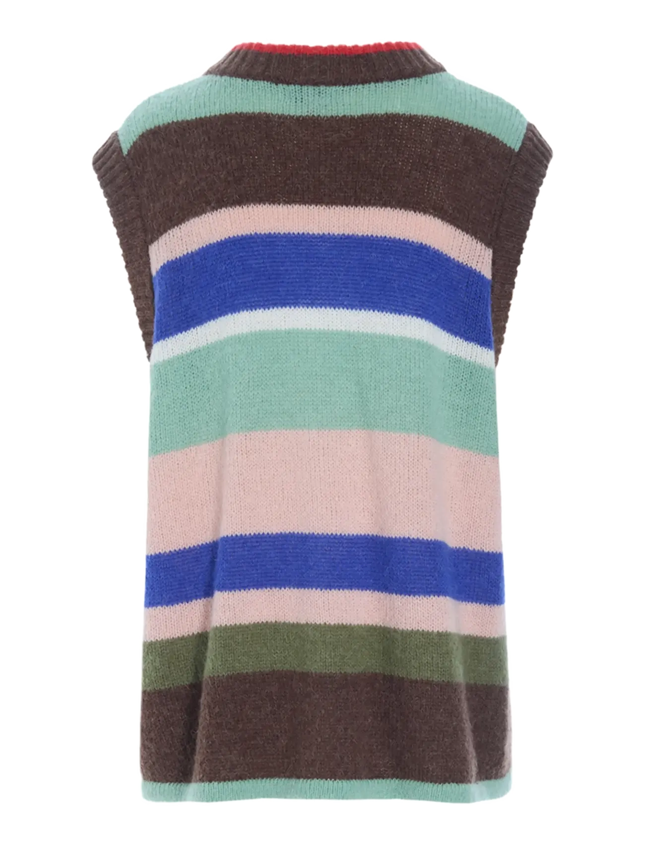 Hunkøn - Tallulah Knit Vest - strickwesten - brown stripes - 2
