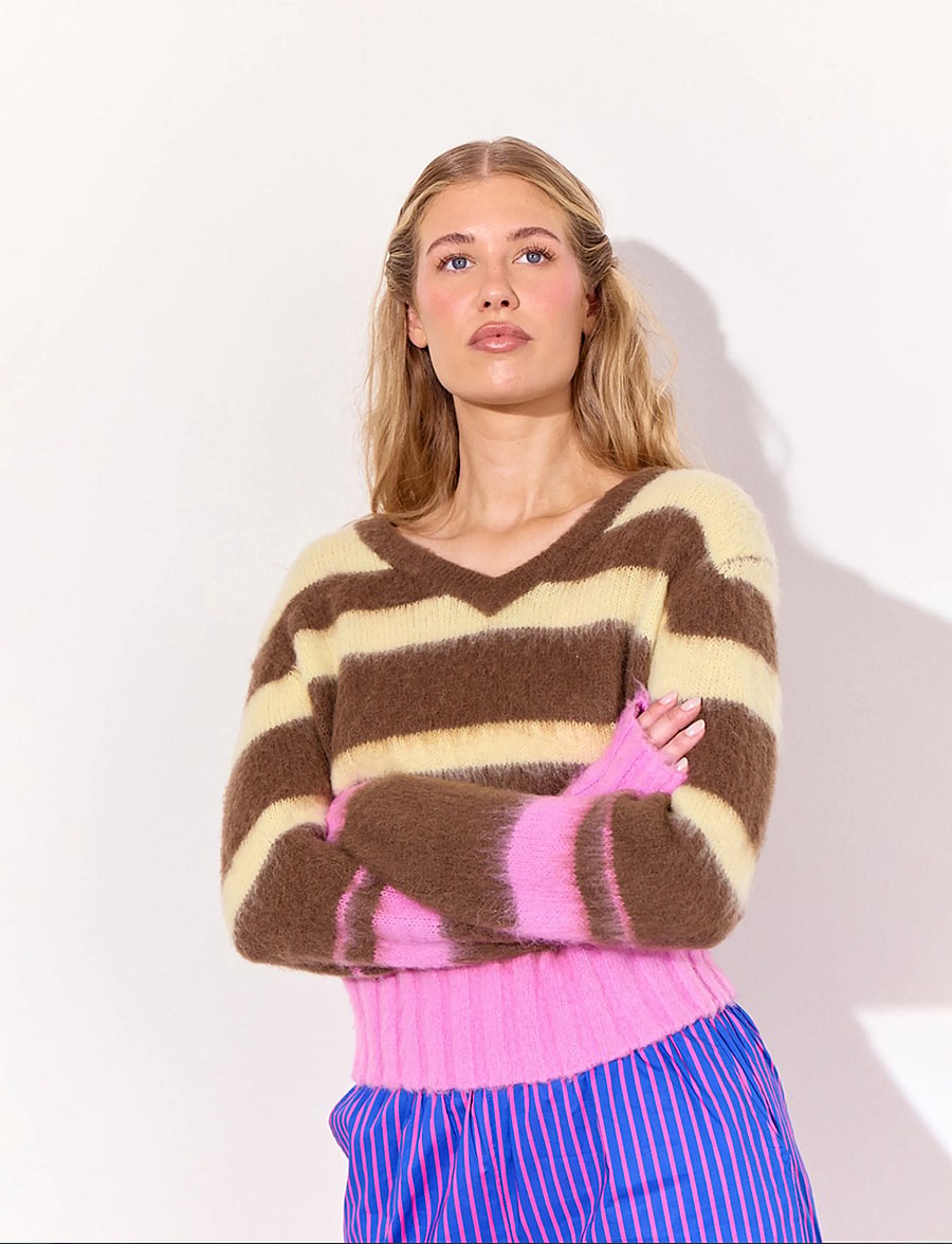 Hunkøn - Farah Knit Blouse - kampsunid - rose rib - 0