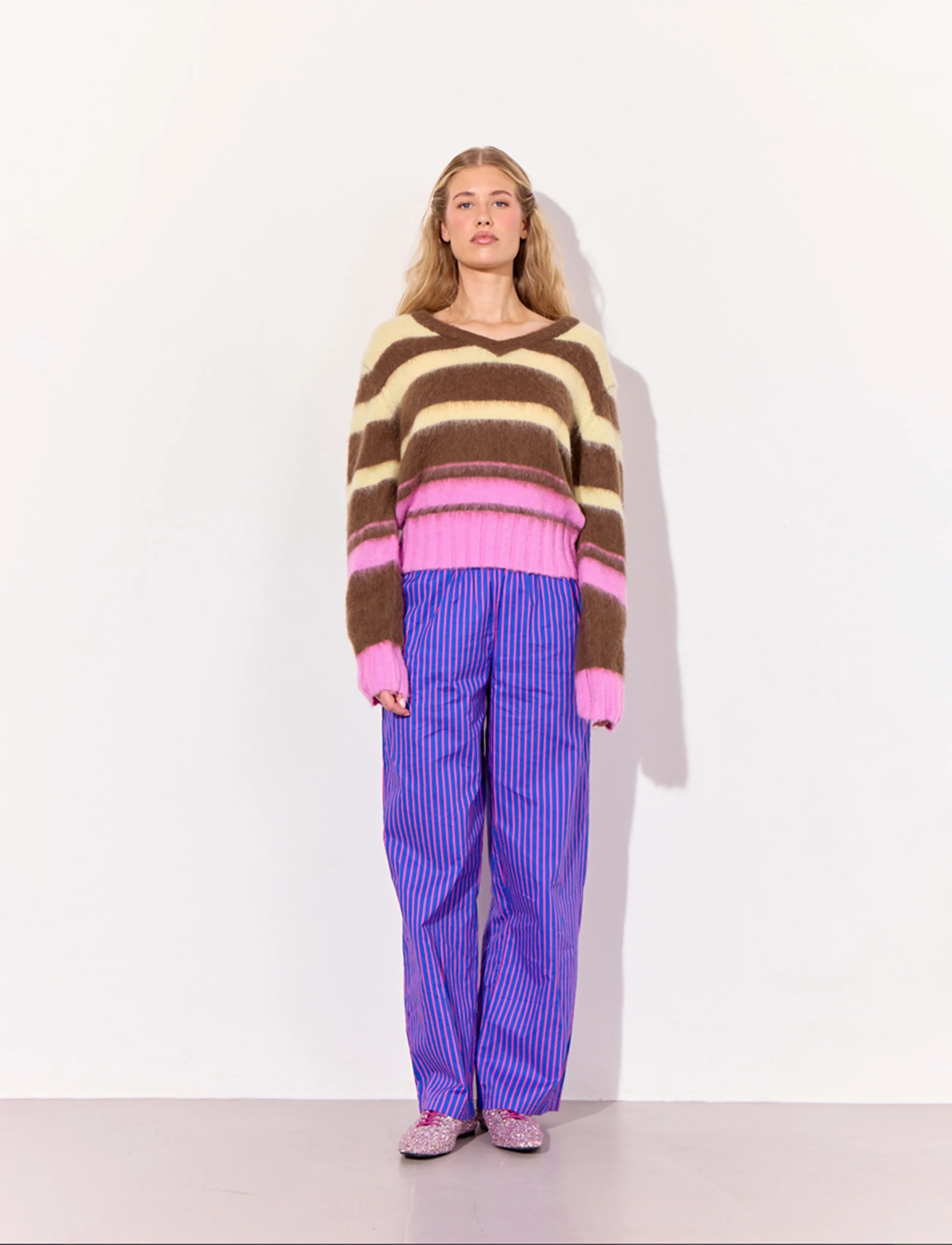 Hunkøn - Farah Knit Blouse - jumpers - rose rib - 5