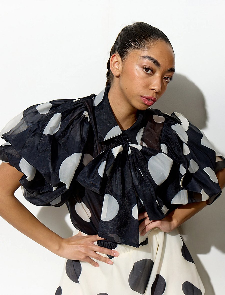 Hunkøn - Blair Shirt - short-sleeved blouses - black - 0