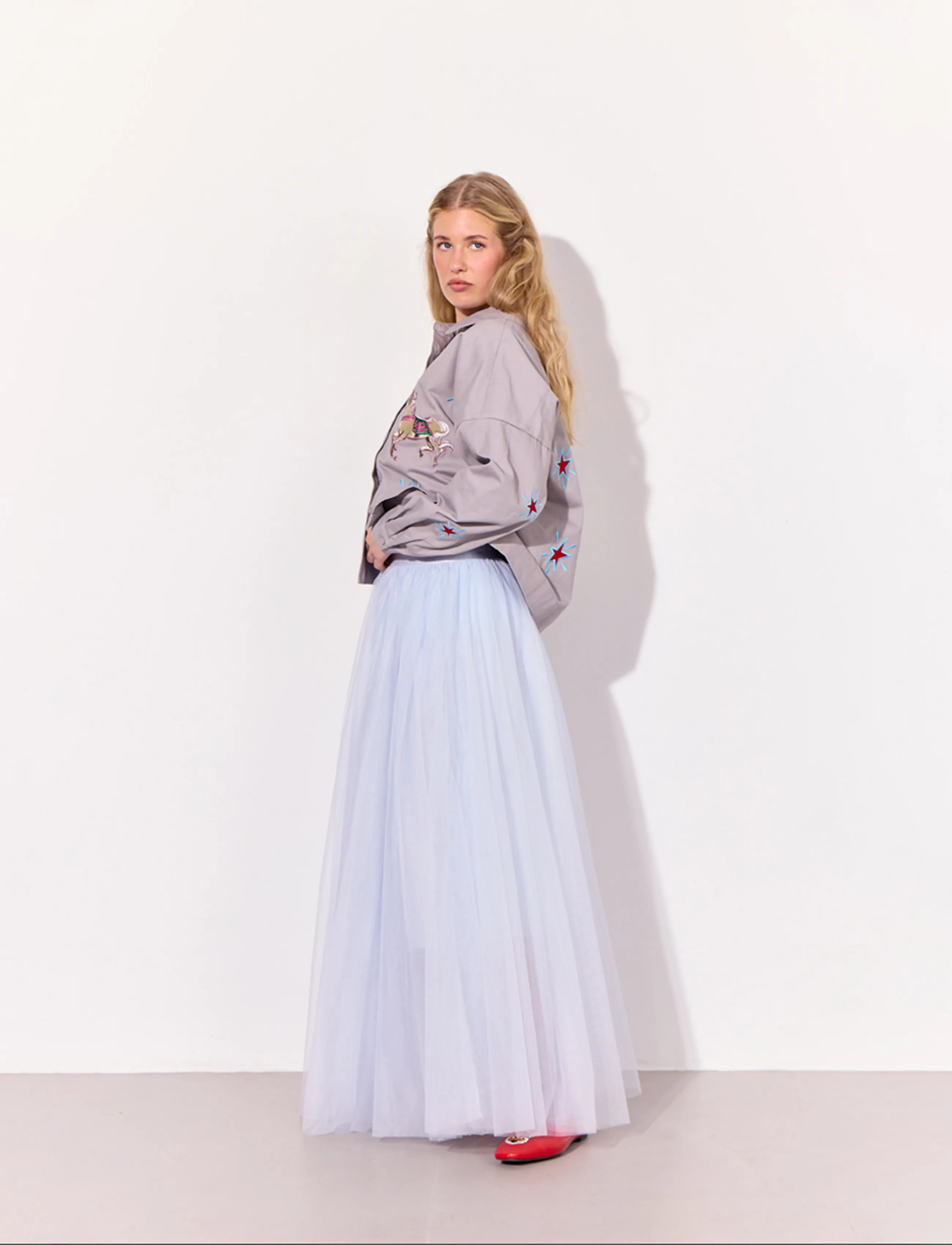 Hunkøn - Bridget Skirt - maksiseelikud - soft blue - 4