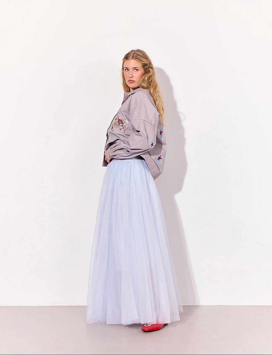 Hunkøn - Bridget Skirt - maksiseelikud - soft blue - 4