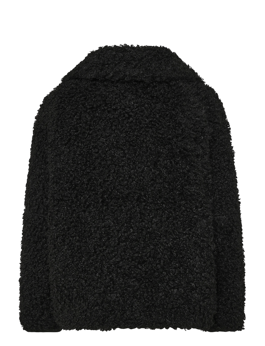 Hunkøn - Olga Jacket - faux fur jakker - black - 2