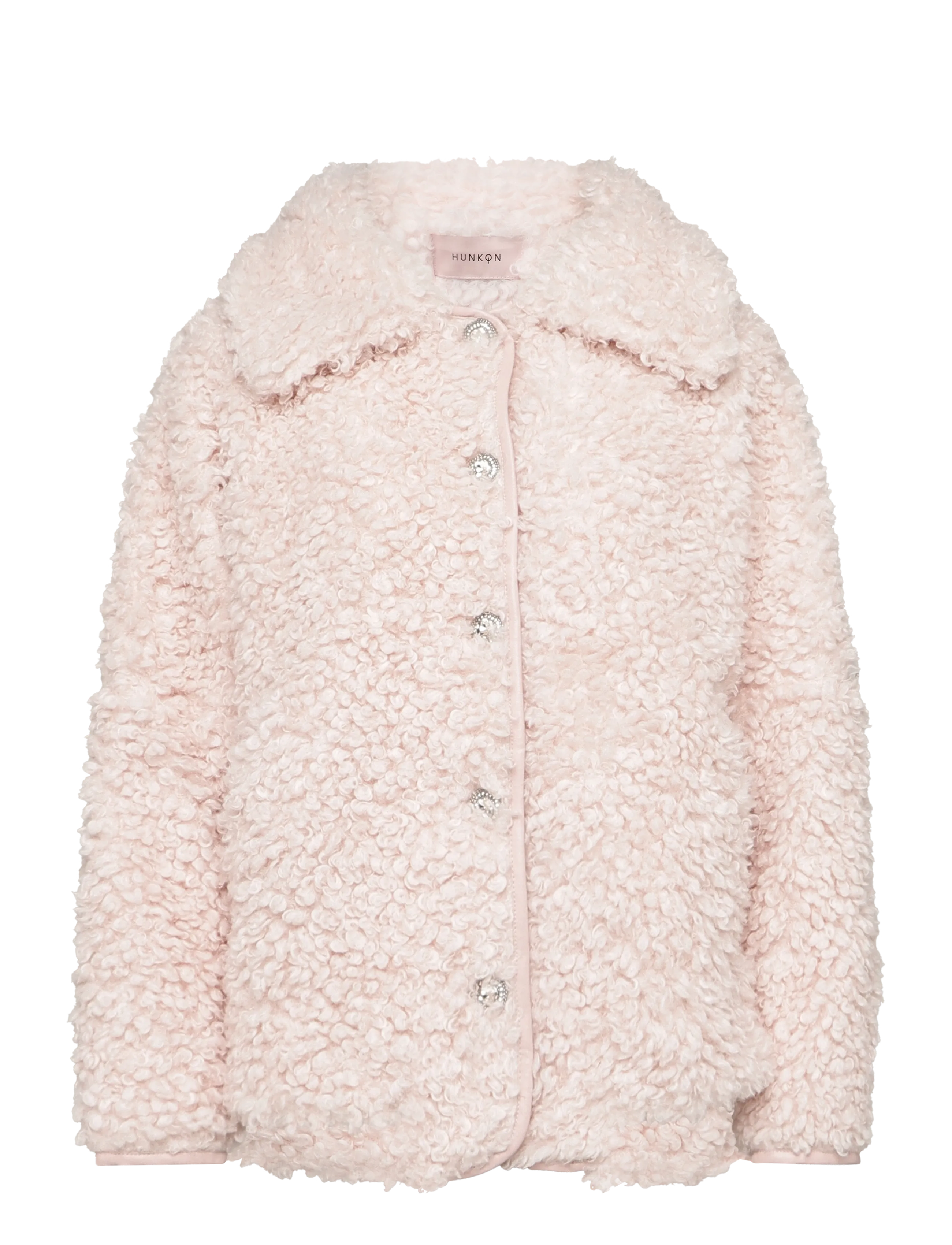 Hunkøn - Olga Jacket - faux fur jakker - soft pink - 1