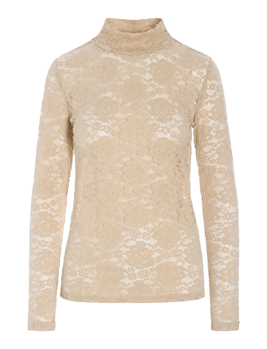 Hunkøn - Ronja Blouse - langærmede bluser - beige - 1