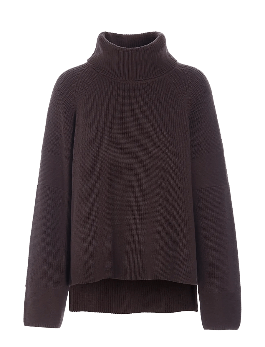 Hunkøn - Jules Knit Blouse - stickade tröjor - chestnut - 1