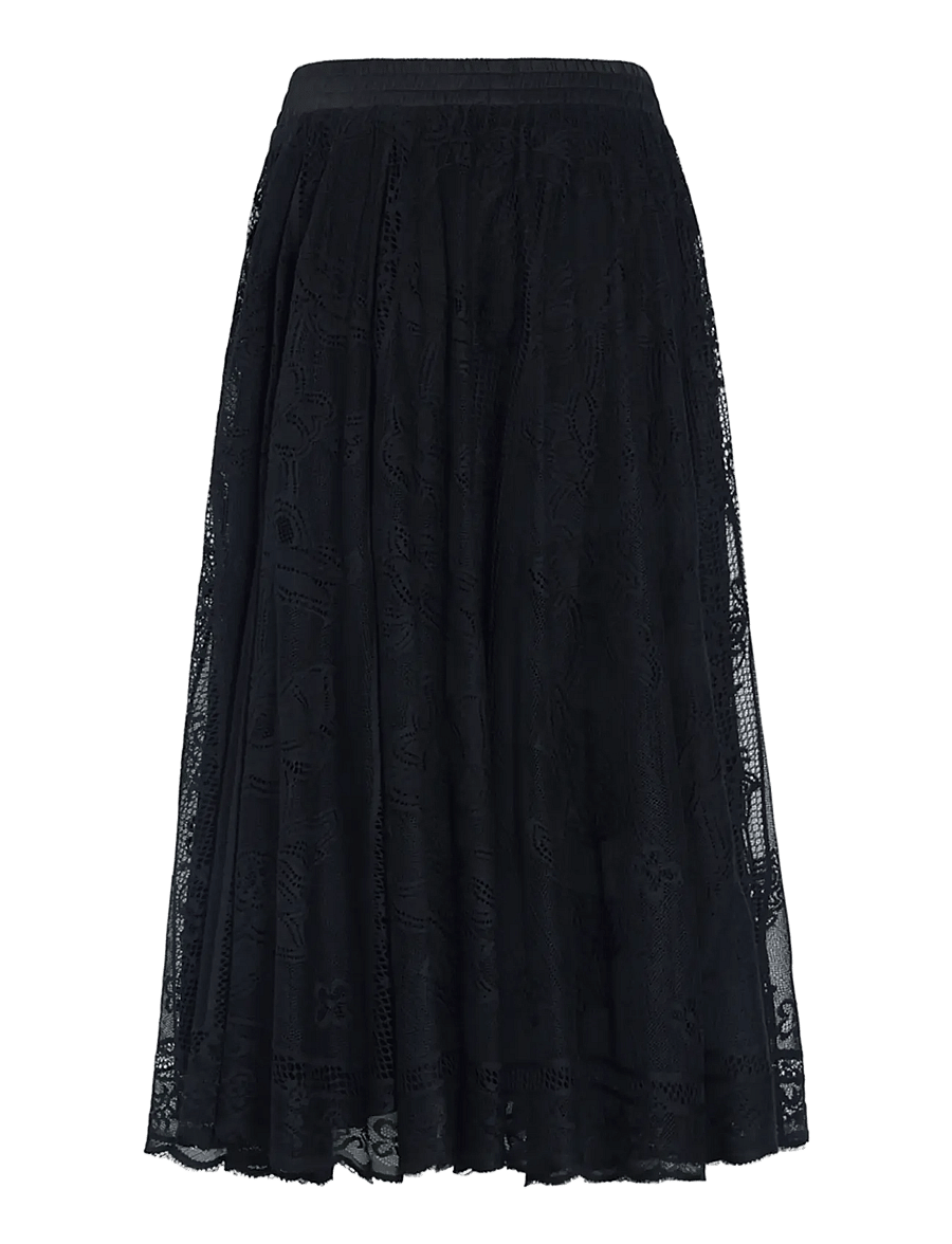 Hunkøn - Stine Skirt - midi nederdele - black - 2