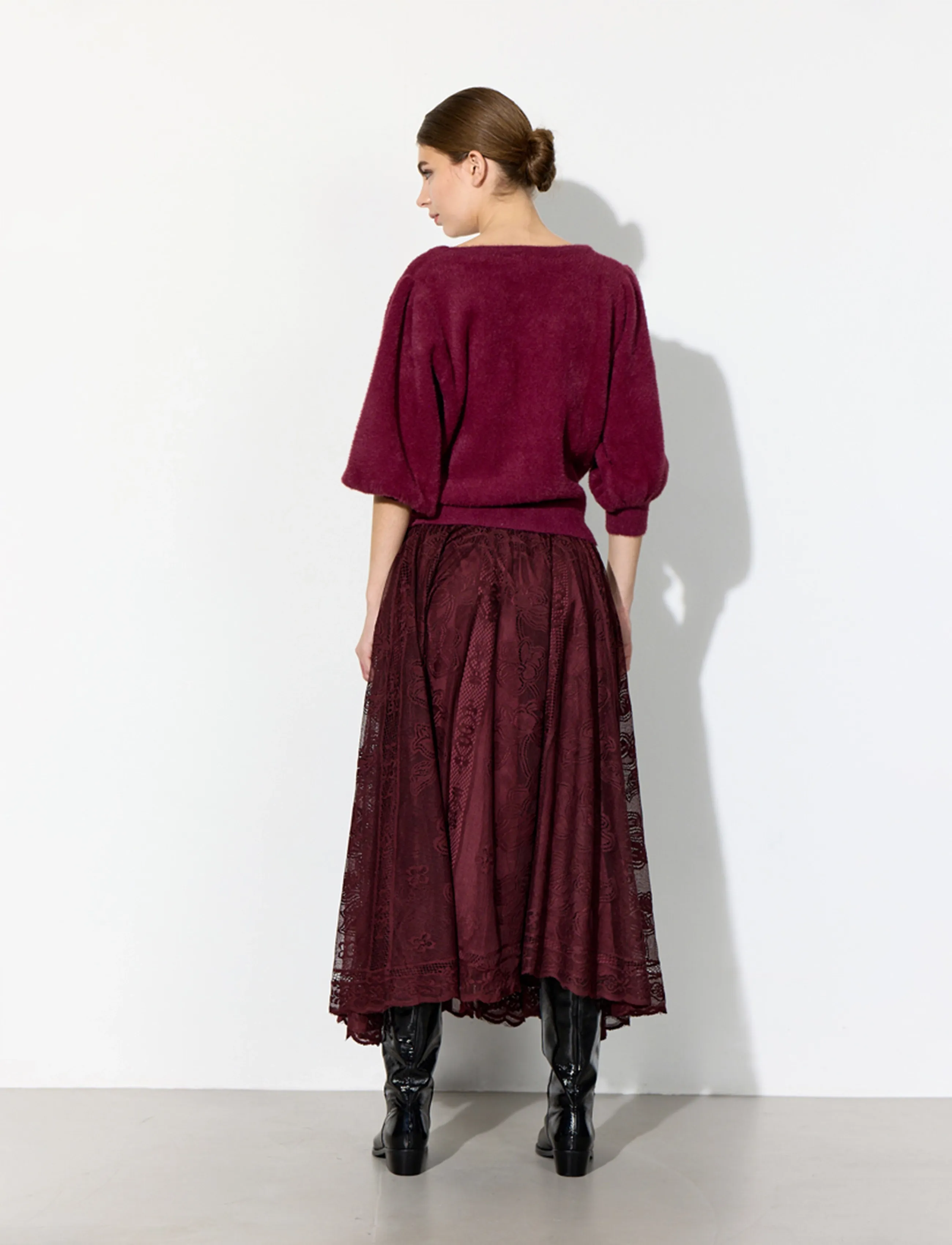 Hunkøn - Stine Skirt - oxblood - 3