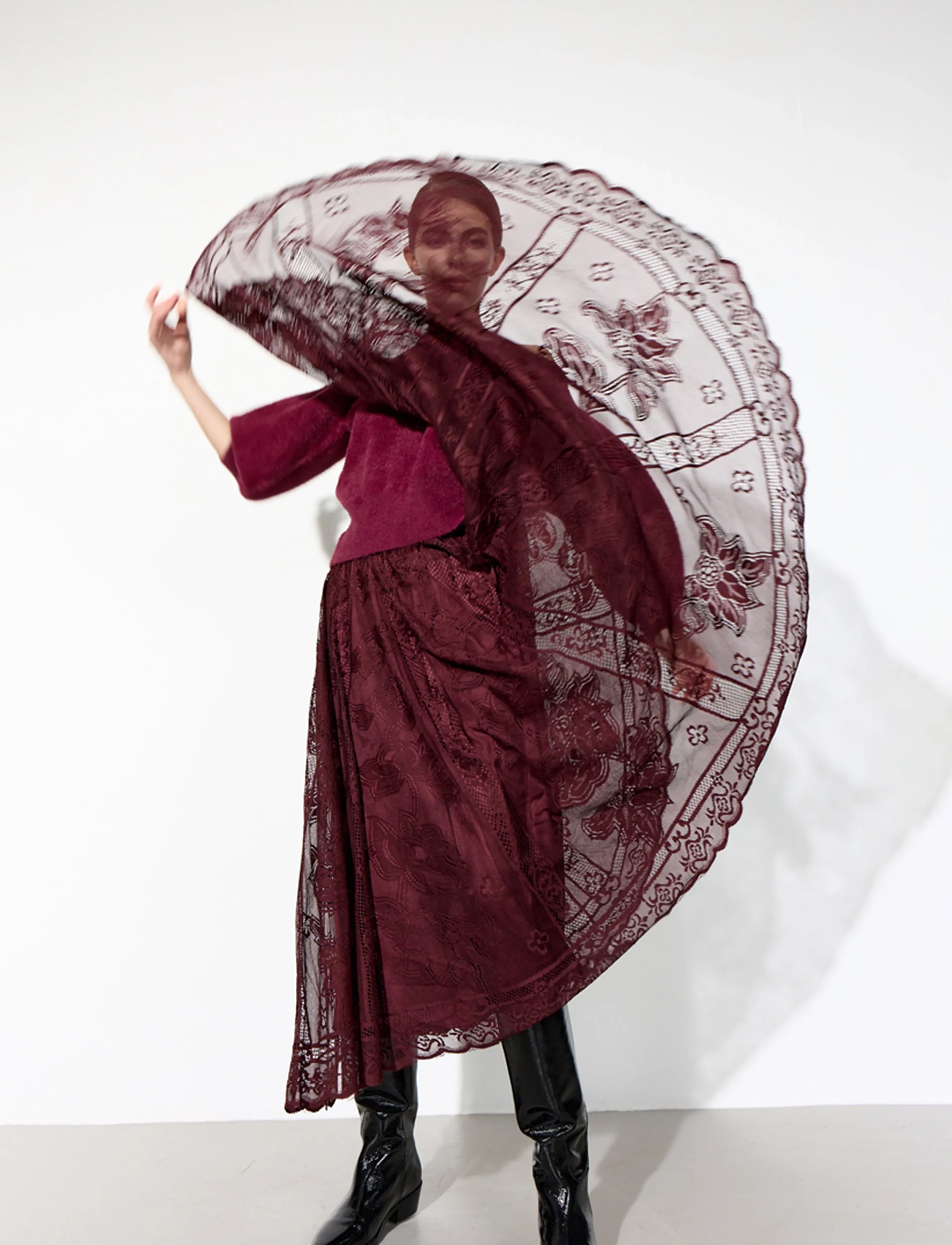Hunkøn - Stine Skirt - oxblood - 4