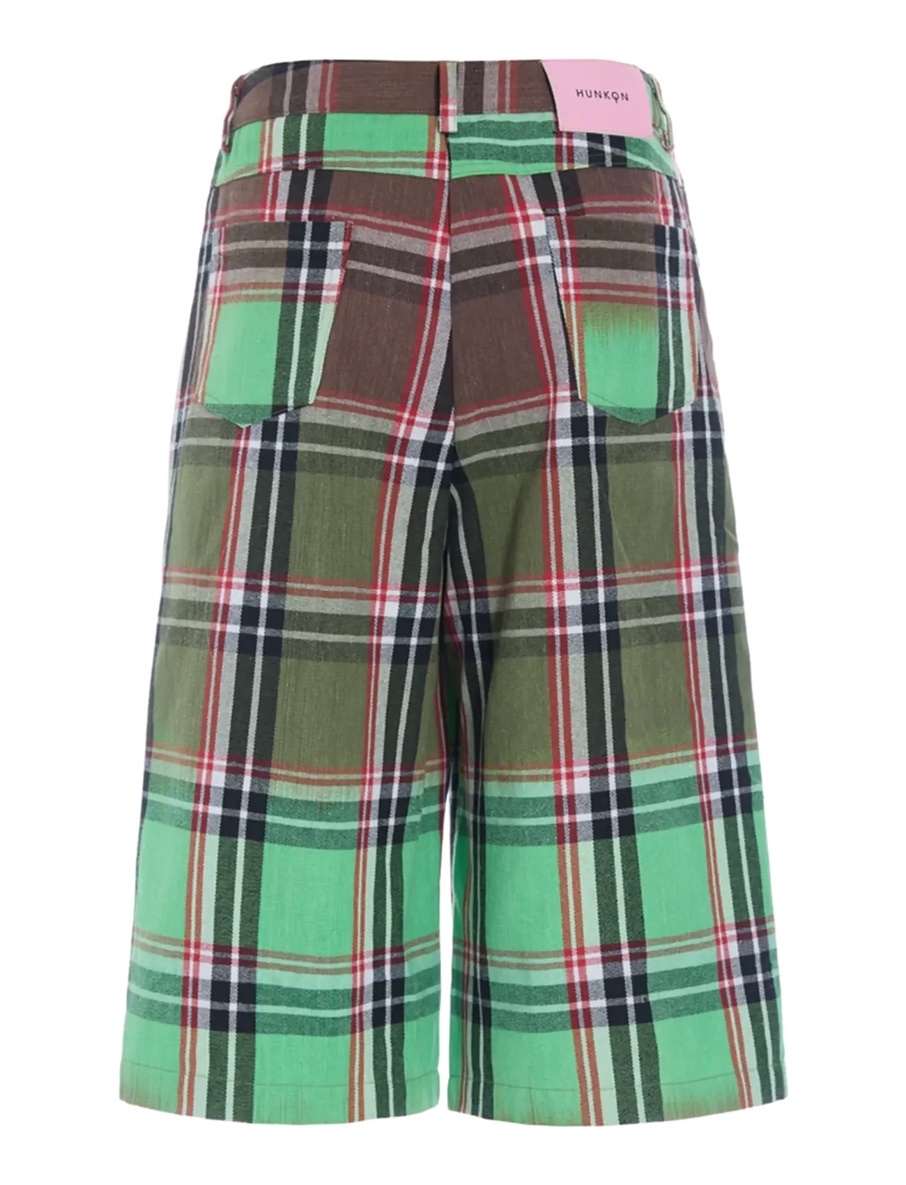 Hunkøn - Ramone Shorts - green tartan - 2