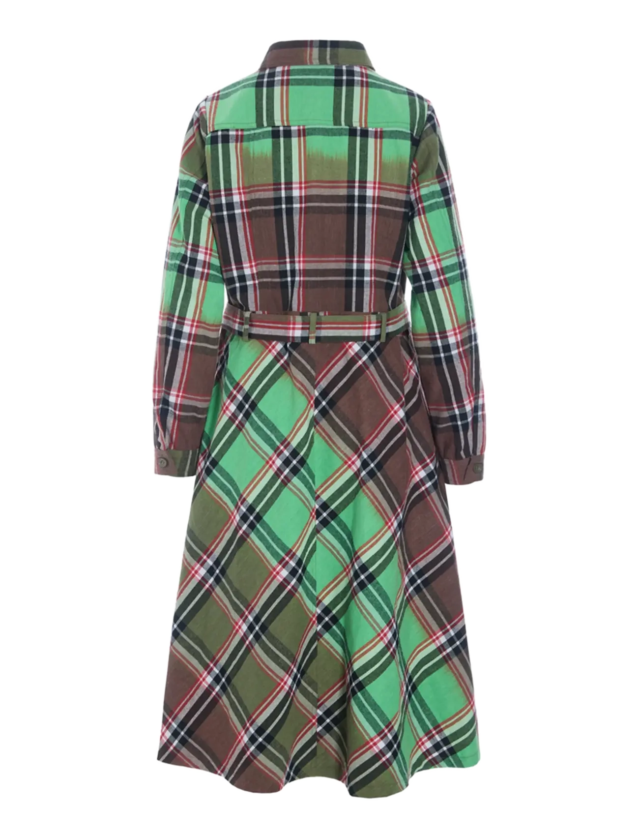 Hunkøn - Ramone Dress - särkkleidid - green tartan - 2