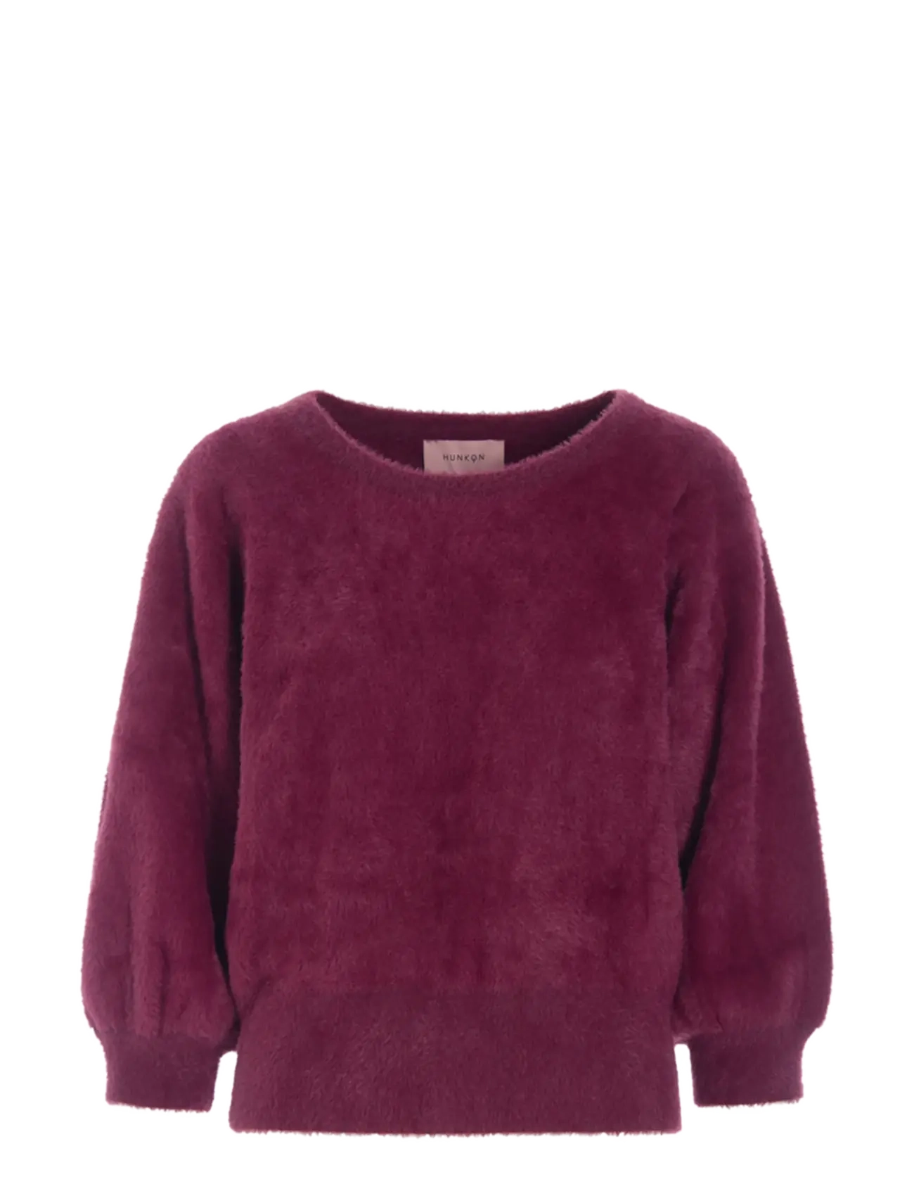 Hunkøn Enya Knit Blouse - Strik - OXBLOOD / burgundy