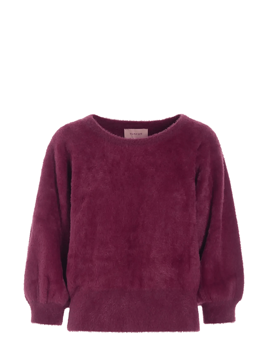 Hunkøn - Enya Knit Blouse - oxblood - 1