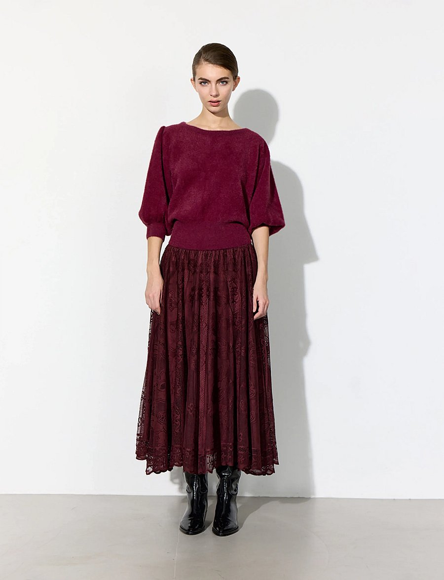 Hunkøn - Enya Knit Blouse - oxblood - 3