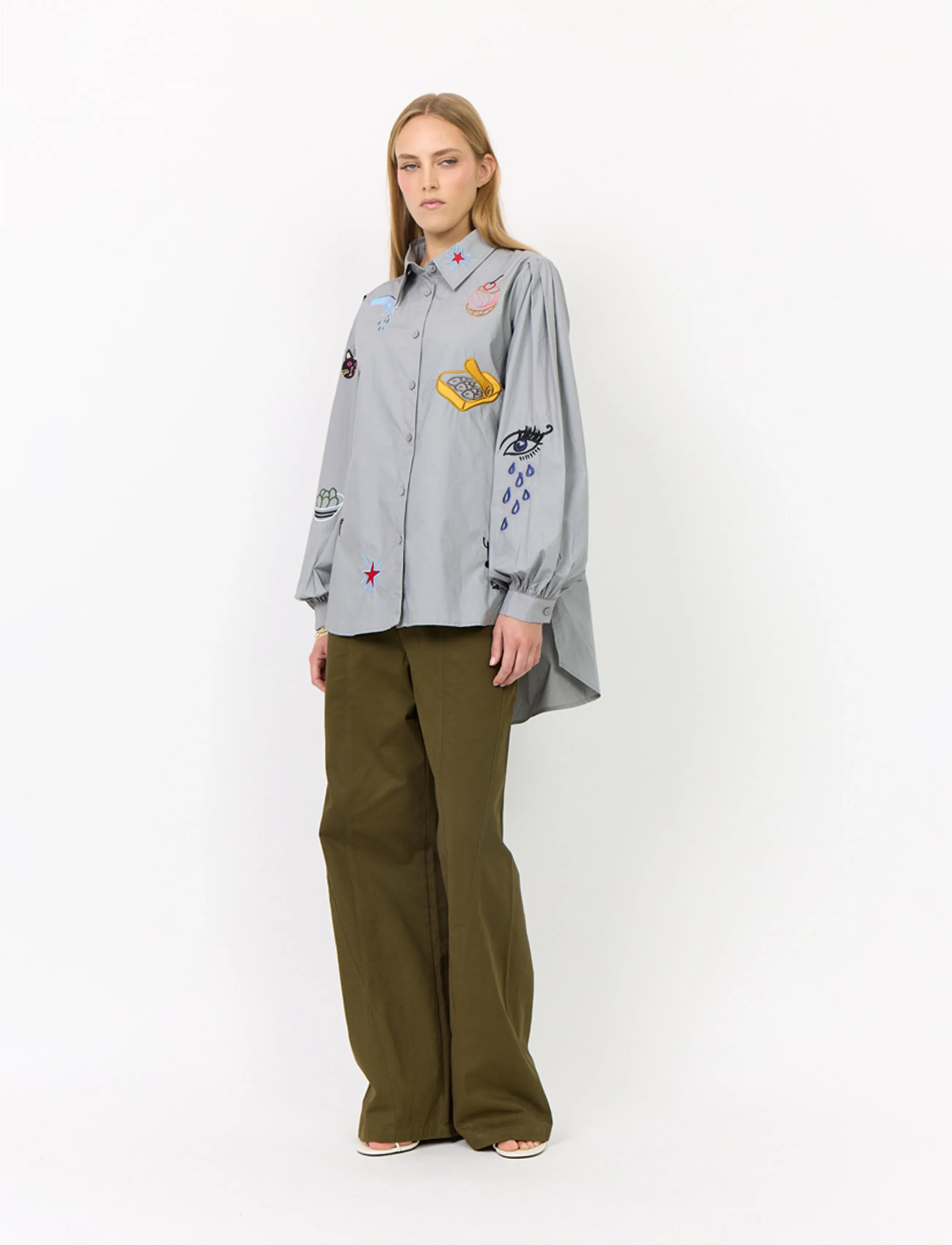 Hunkøn - Sasha Shirt - grey - 5