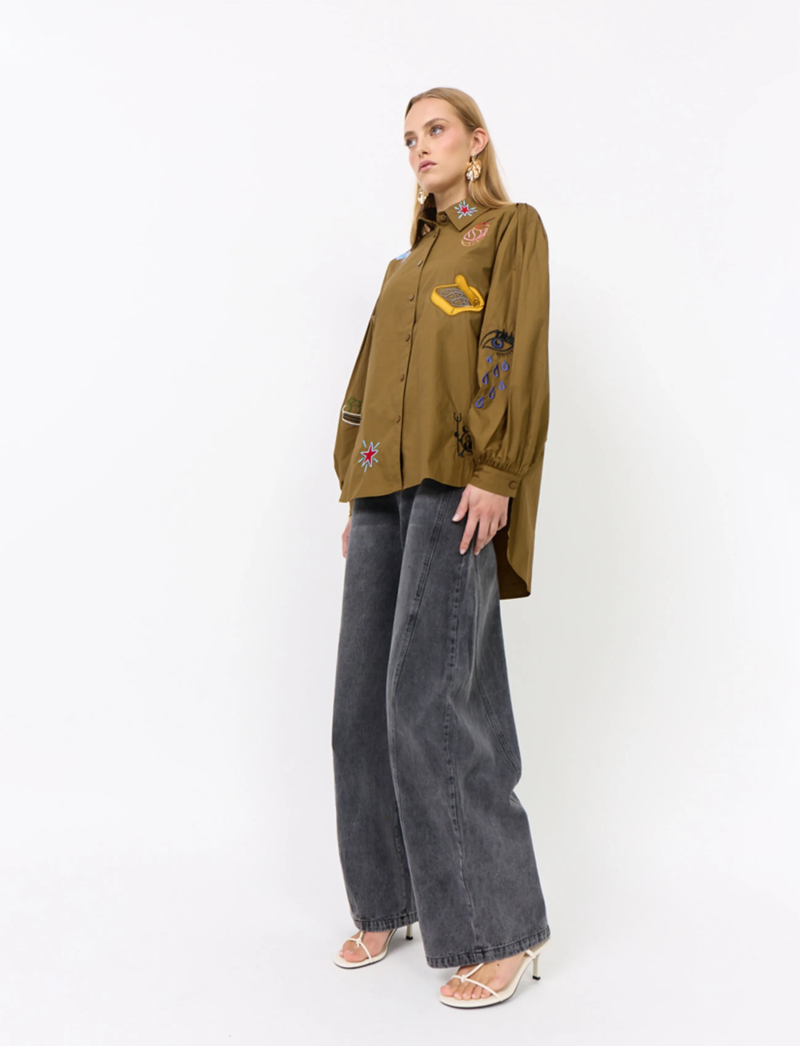 Hunkøn - Sasha Shirt - olive - 5